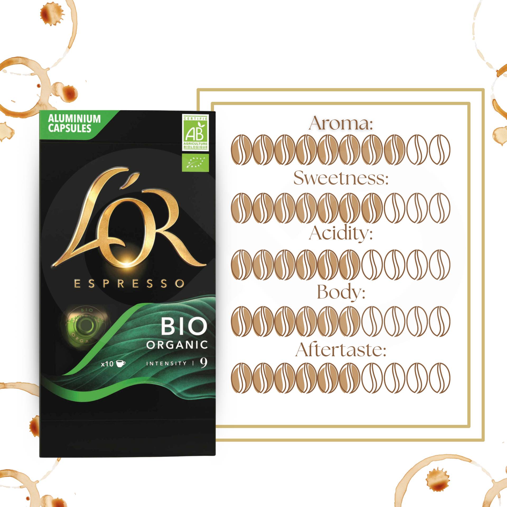 L´ORŽ Nespresso Capsules Bio Organic 10 un.