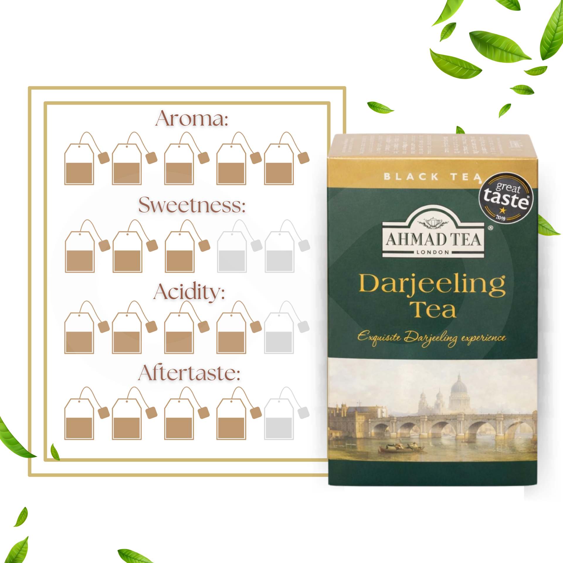 AHMAD TEA® Tè Darjeeling 20 pz.