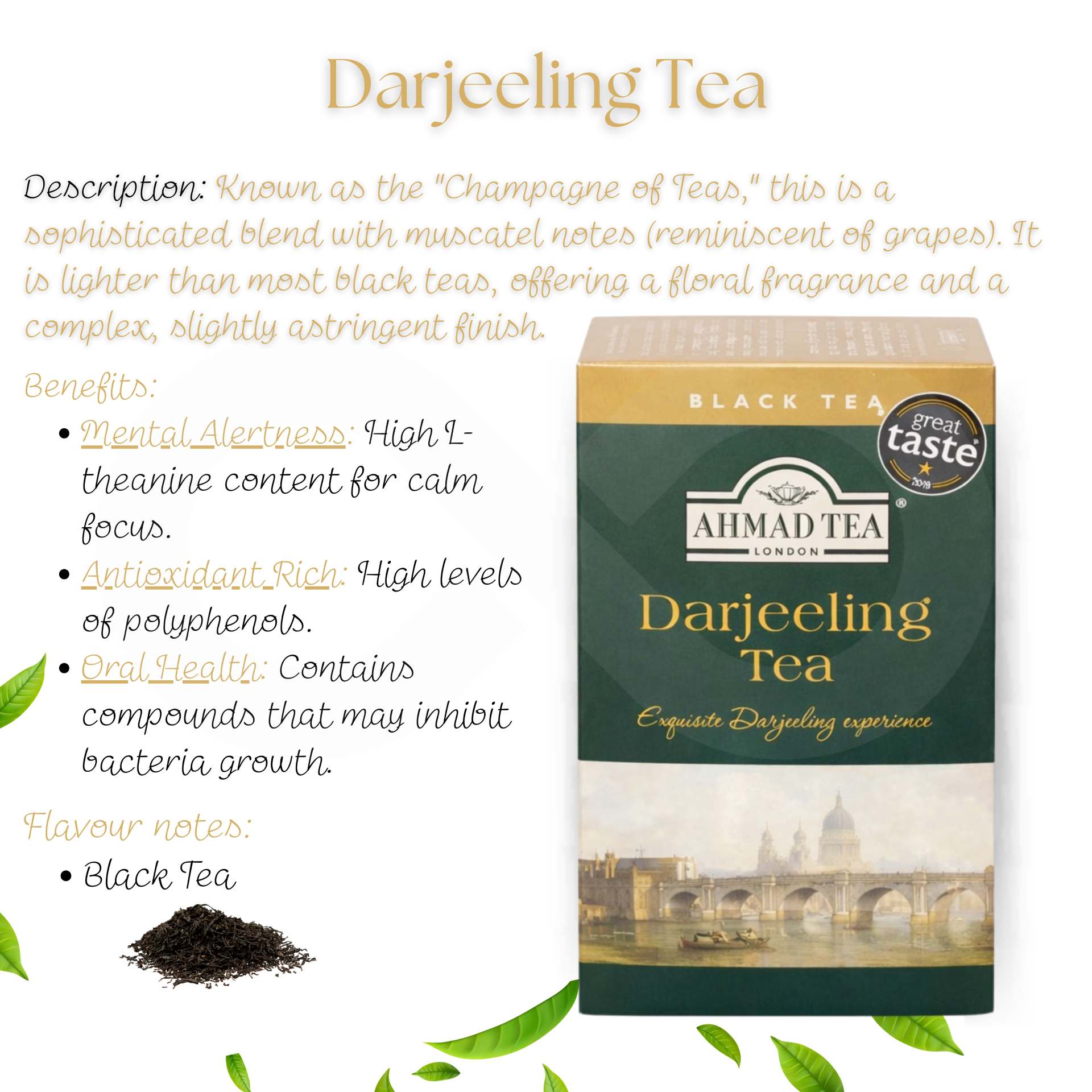 AHMAD TEA® Tè Darjeeling 20 pz.