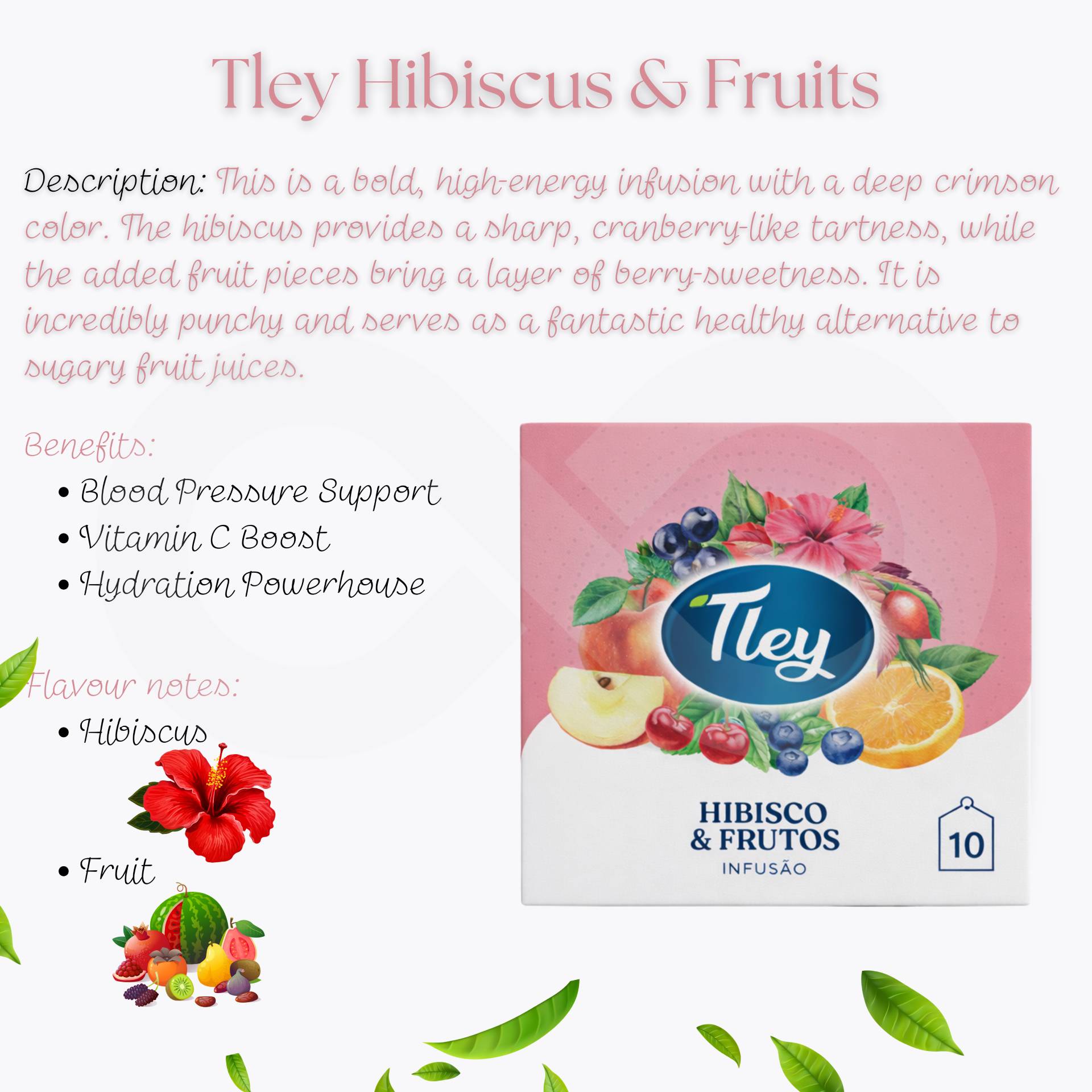 TLEY® Tea Hibiscus And Fruits 10 un.
