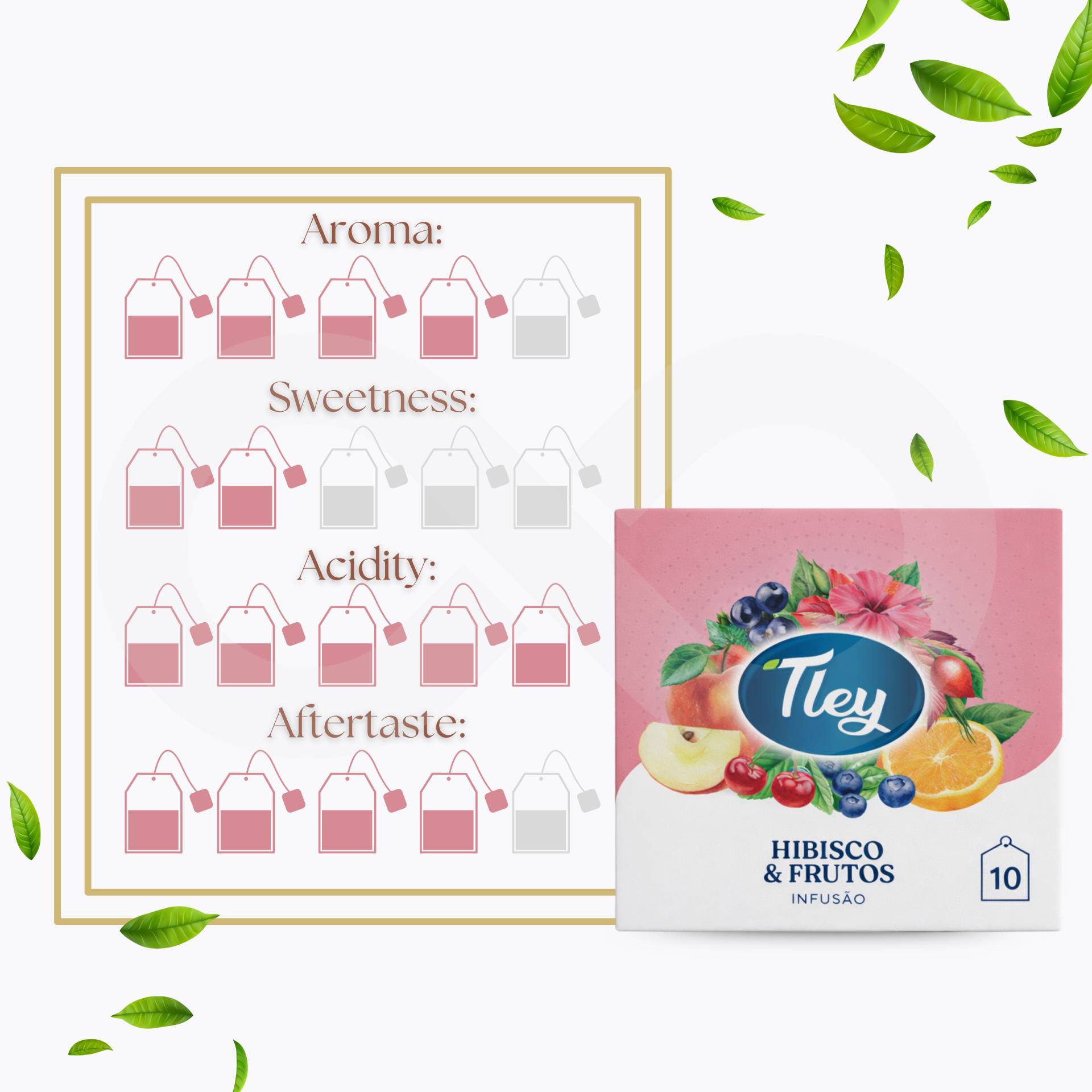 TLEY® Tea Hibiscus And Fruits 10 un.