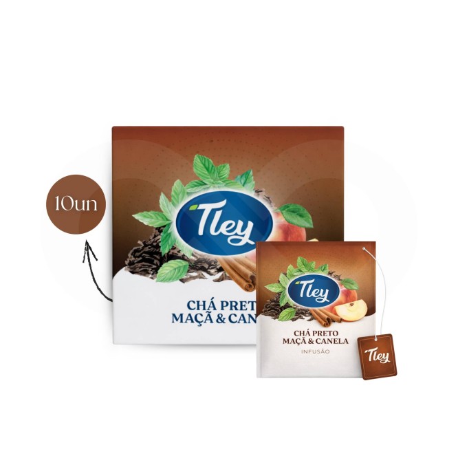 TLEY® Chá Preto Maça & Canela 10 un.