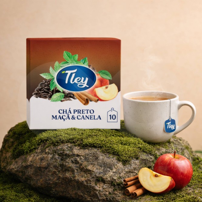 TLEY® Thee Zwarte Appel En Kaneel 10 st.