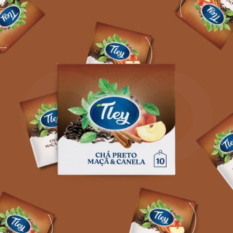 TLEY® Chá Preto Maça & Canela 10 un.