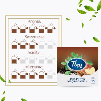 TLEY® Chá Preto Maça & Canela 10 un.