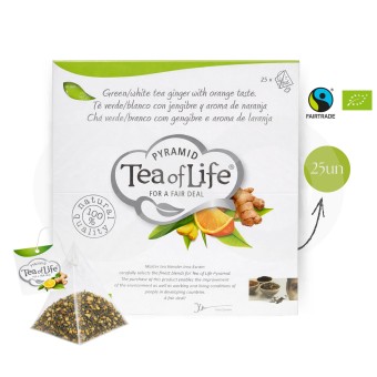 TEA OF LIFE� Ch� Gengibre E Laranja 25 un.