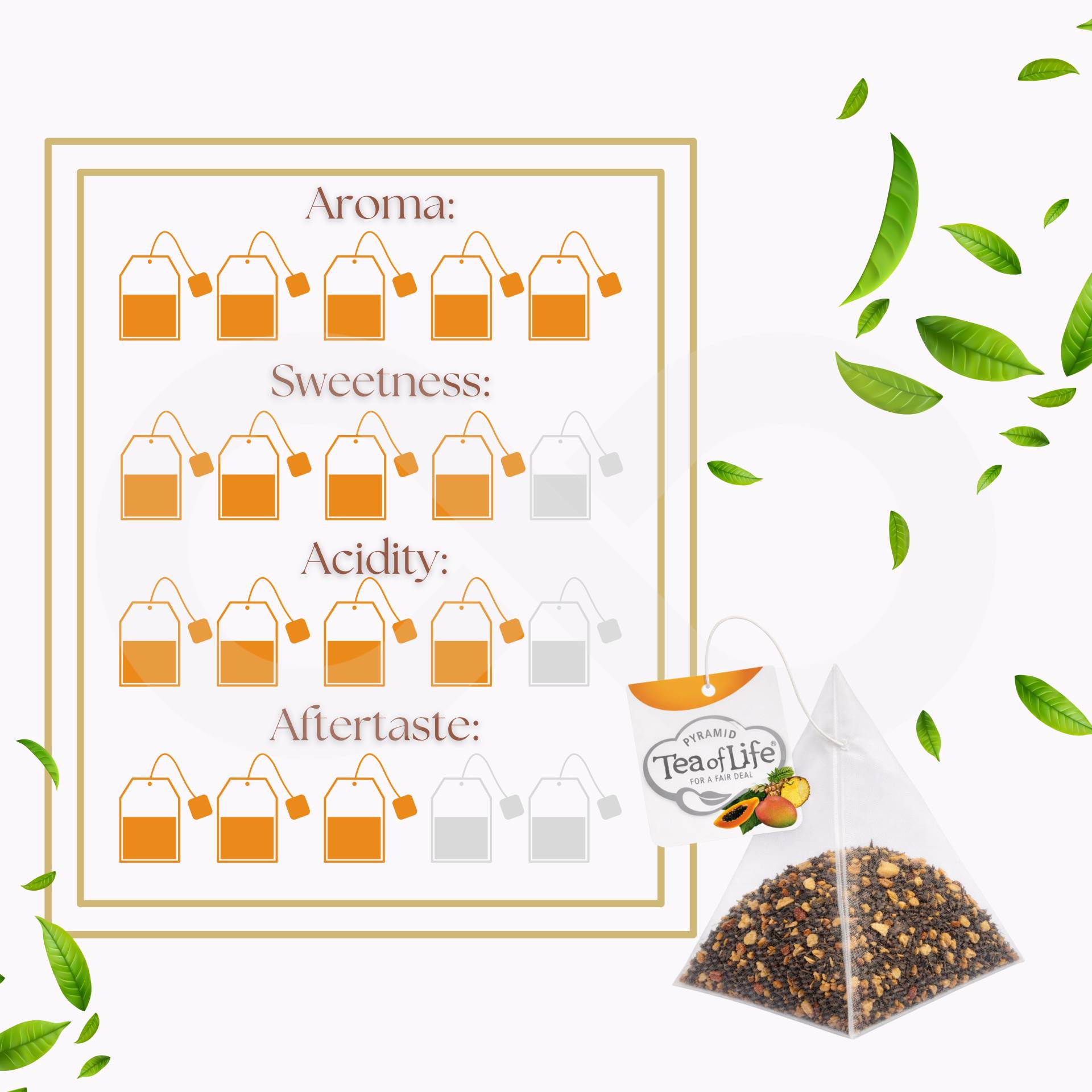 TEA OF LIFE® Chá Frutos Do Pacifico 25 un.