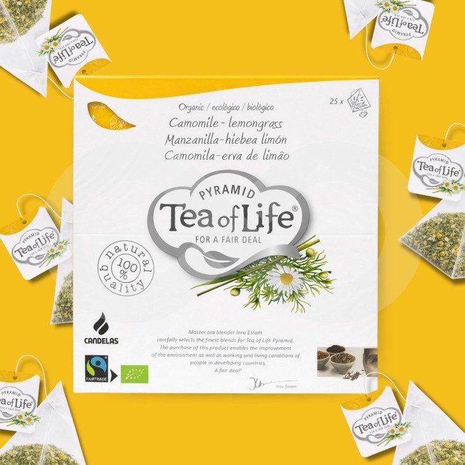 TEA OF LIFE® Chá Camomila & Lemongrass 25 un.