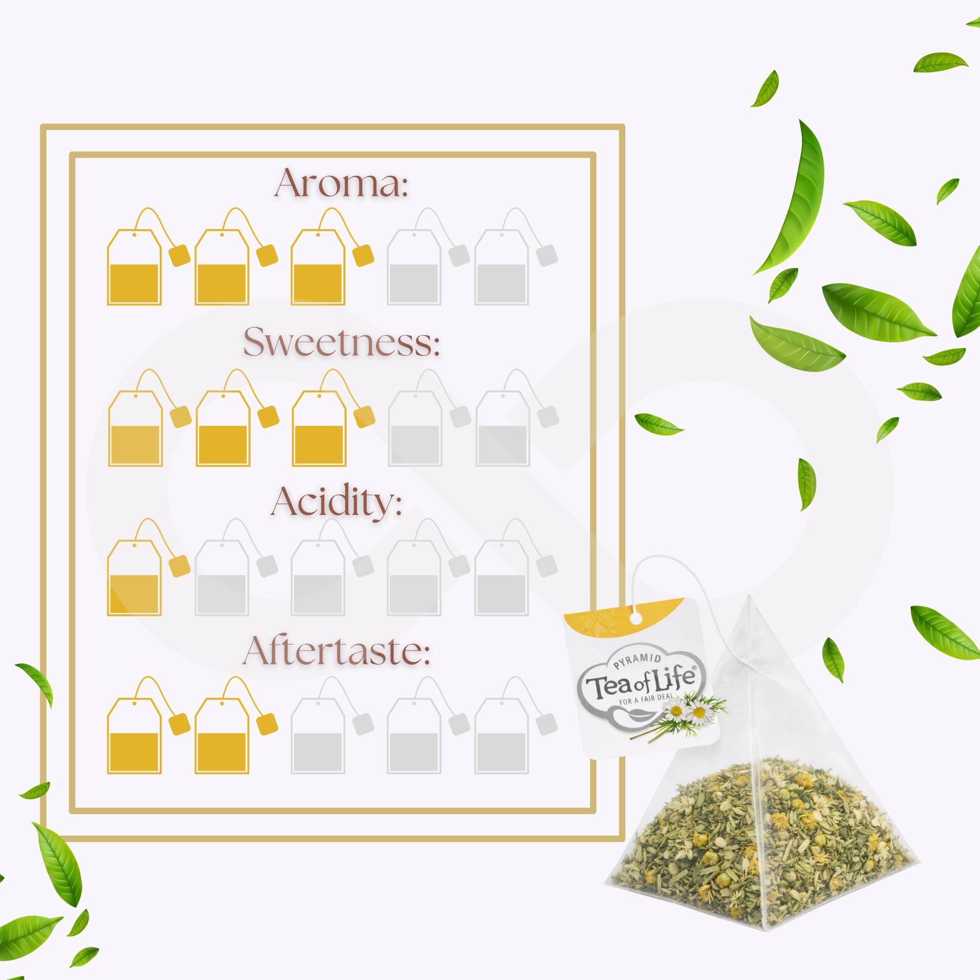 TEA OF LIFE® Thé Camomille Et Citronnelle 25 u.