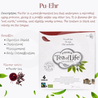 TEA OF LIFE® Chá Pu-Erh 25 un.