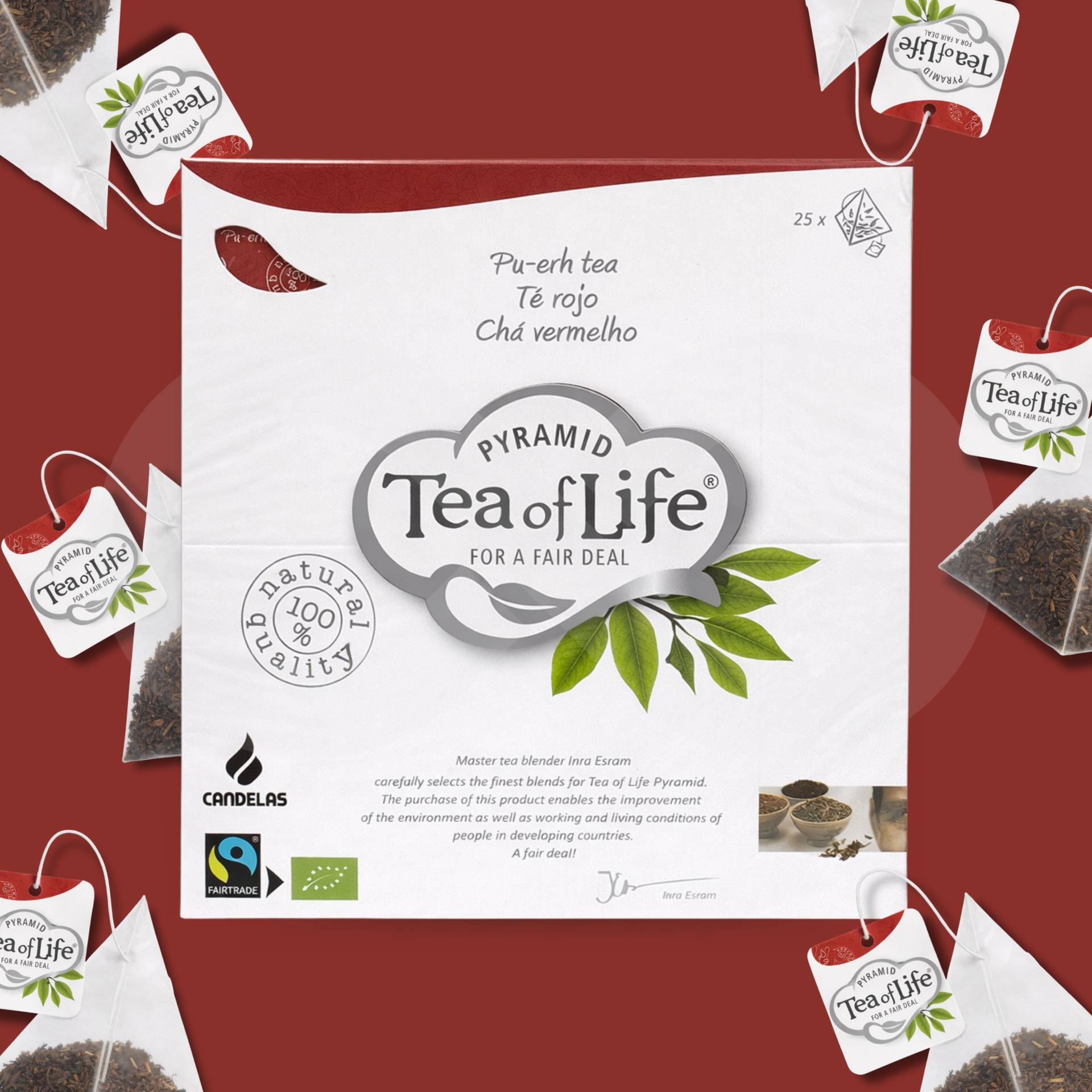 TEA OF LIFE® Chá Pu-Erh 25 un.