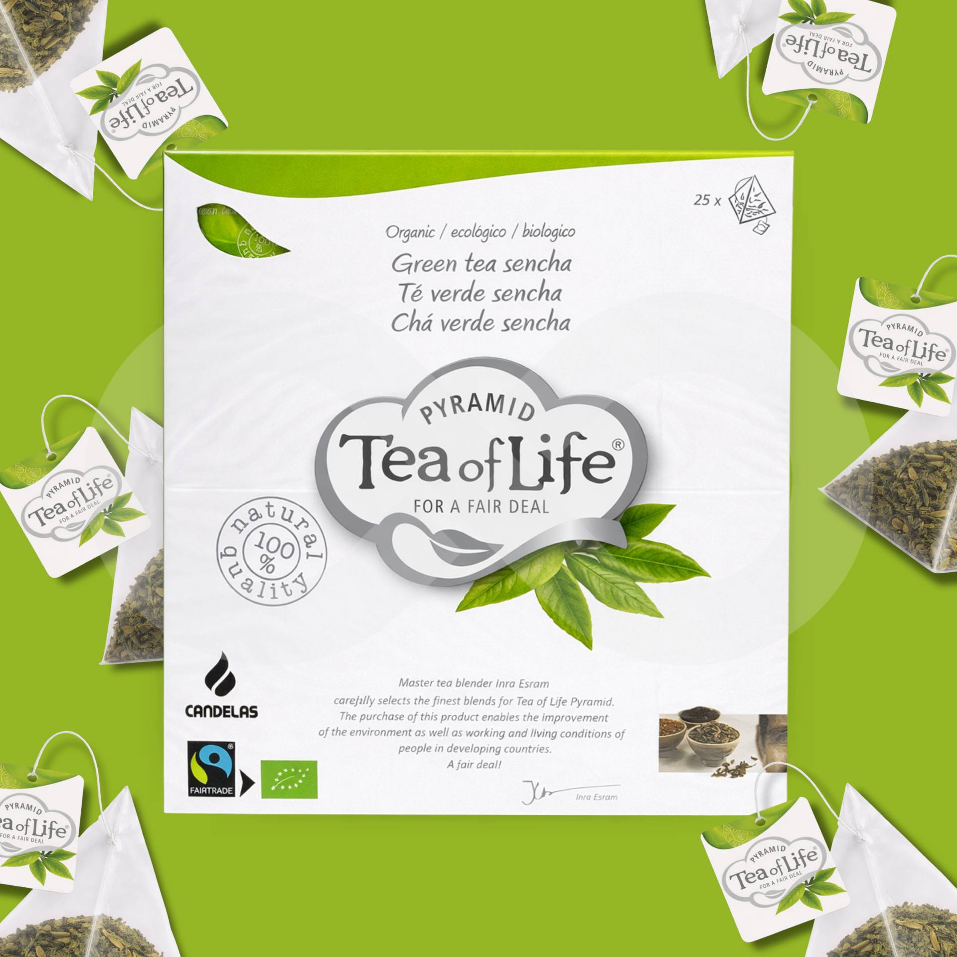 TEA OF LIFE® Chá Verde Sencha 25 un.