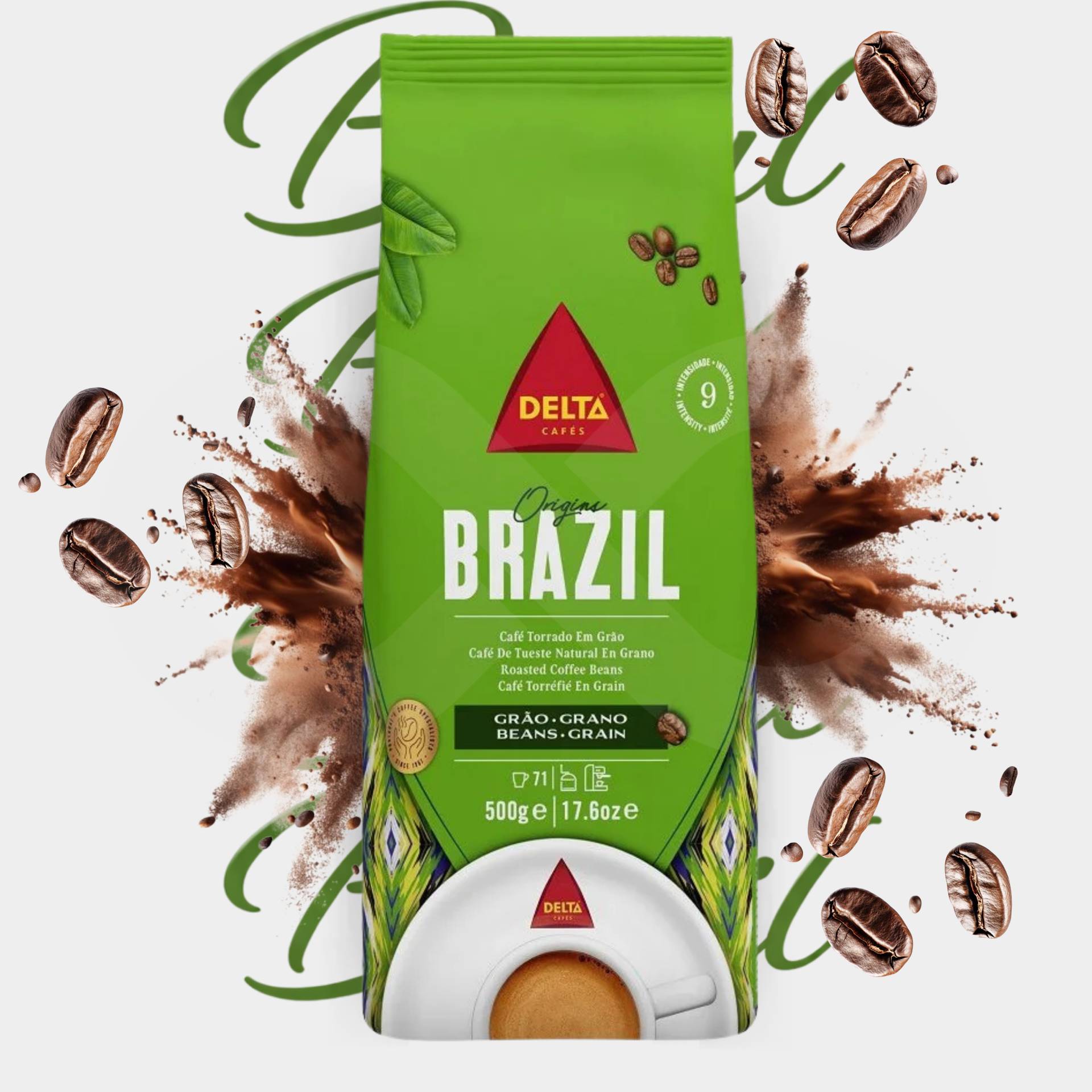 DELTA CAFÉS® Ziarna Kawy Brazil 500g