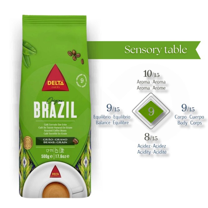 DELTA CAF�S� Ziarna Kawy Brazil 500g