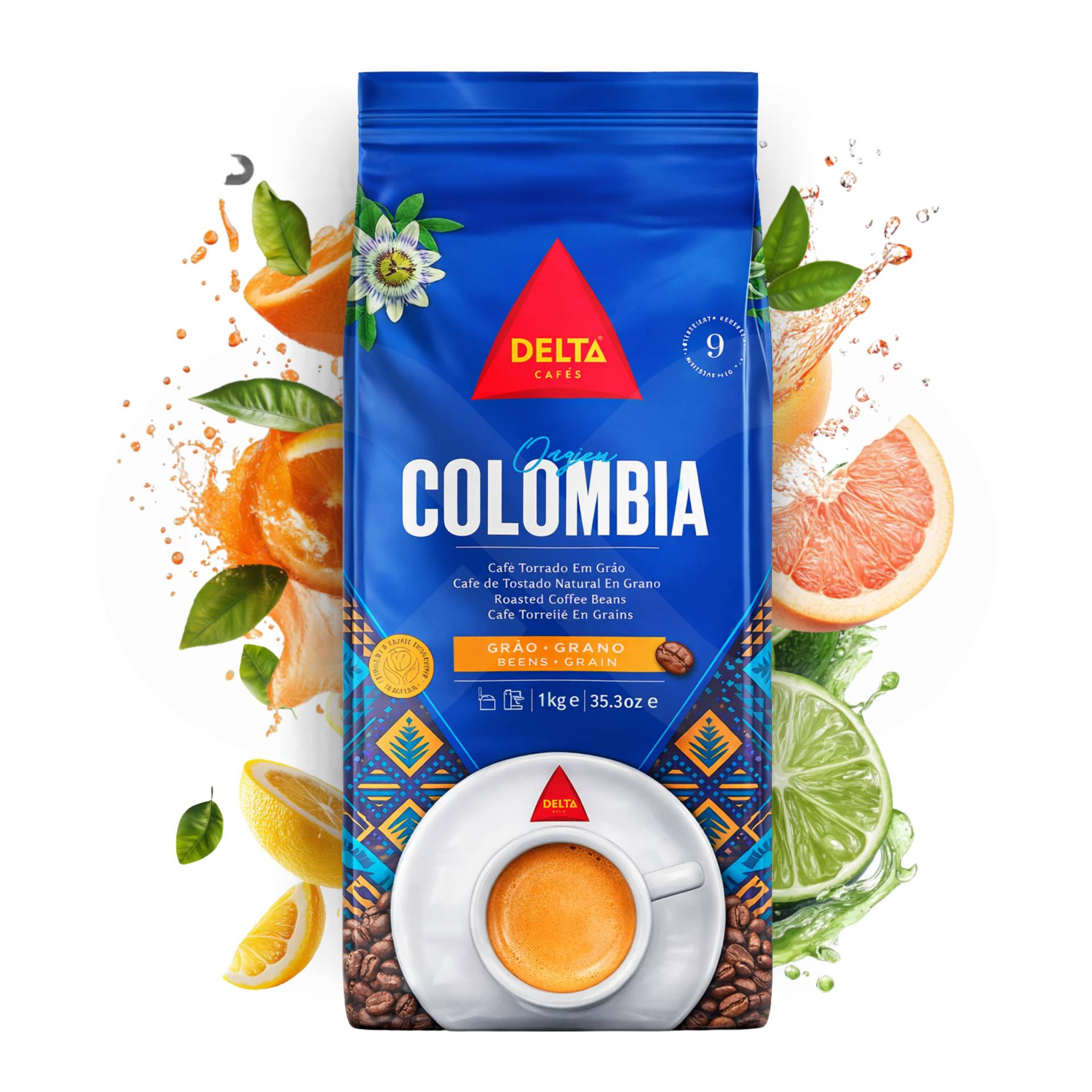DELTA CAFÉS® Ziarna Kawy Colombia 1kg