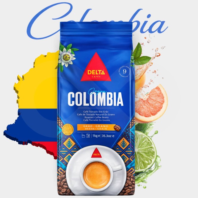 DELTA CAF�S� Ziarna Kawy Colombia 1kg