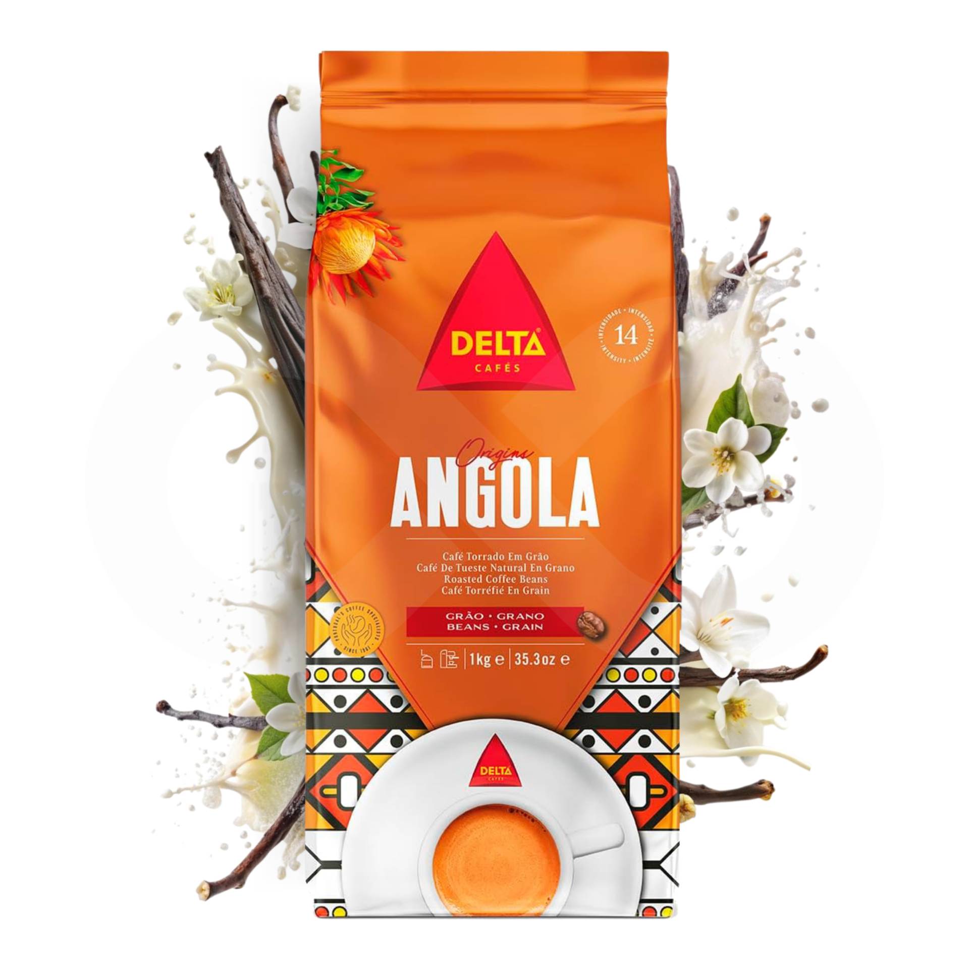 DELTA CAFÉS® Ziarna Kawy Angola 1kg