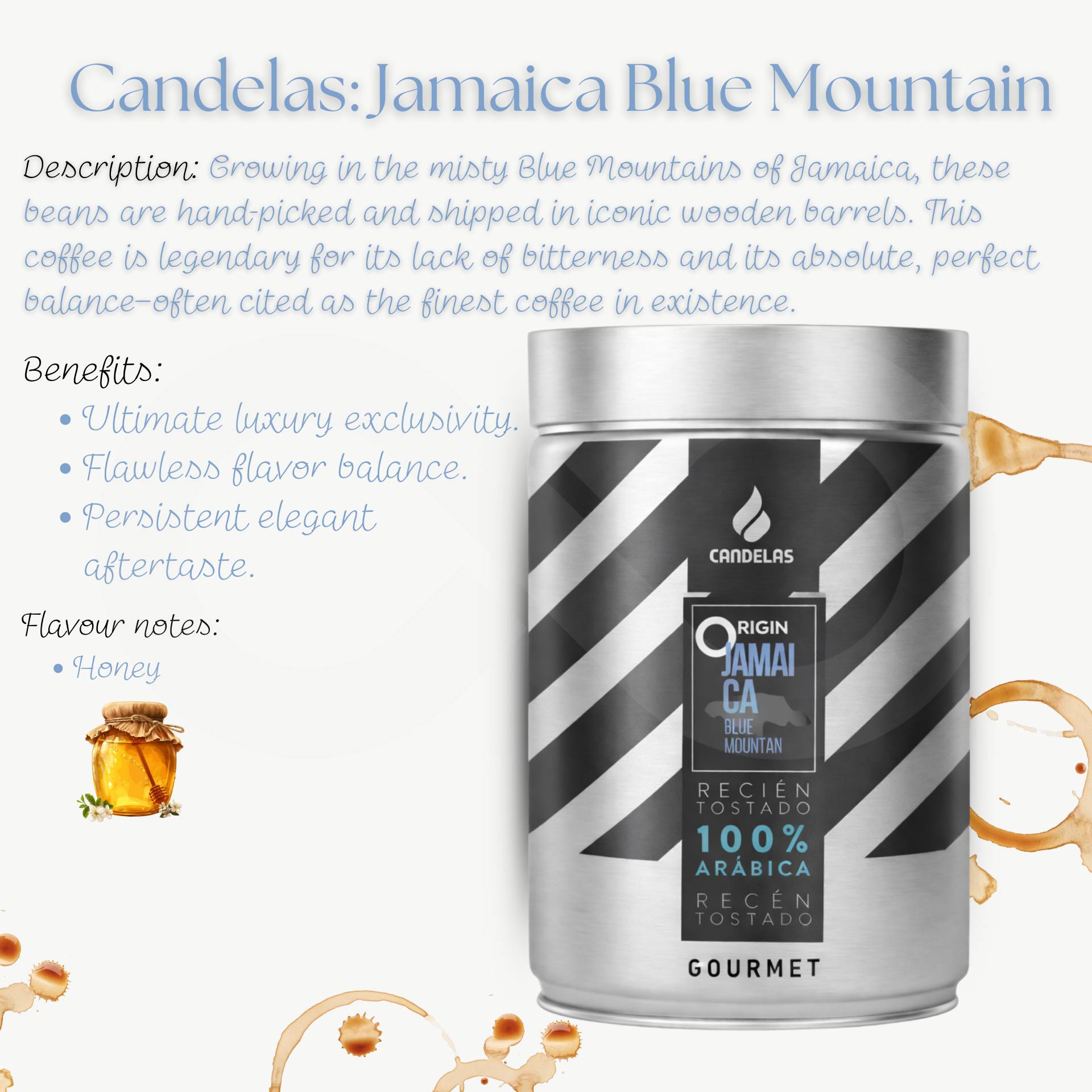 CANDELAS® Coffee Beans Origin Jamaica 250g