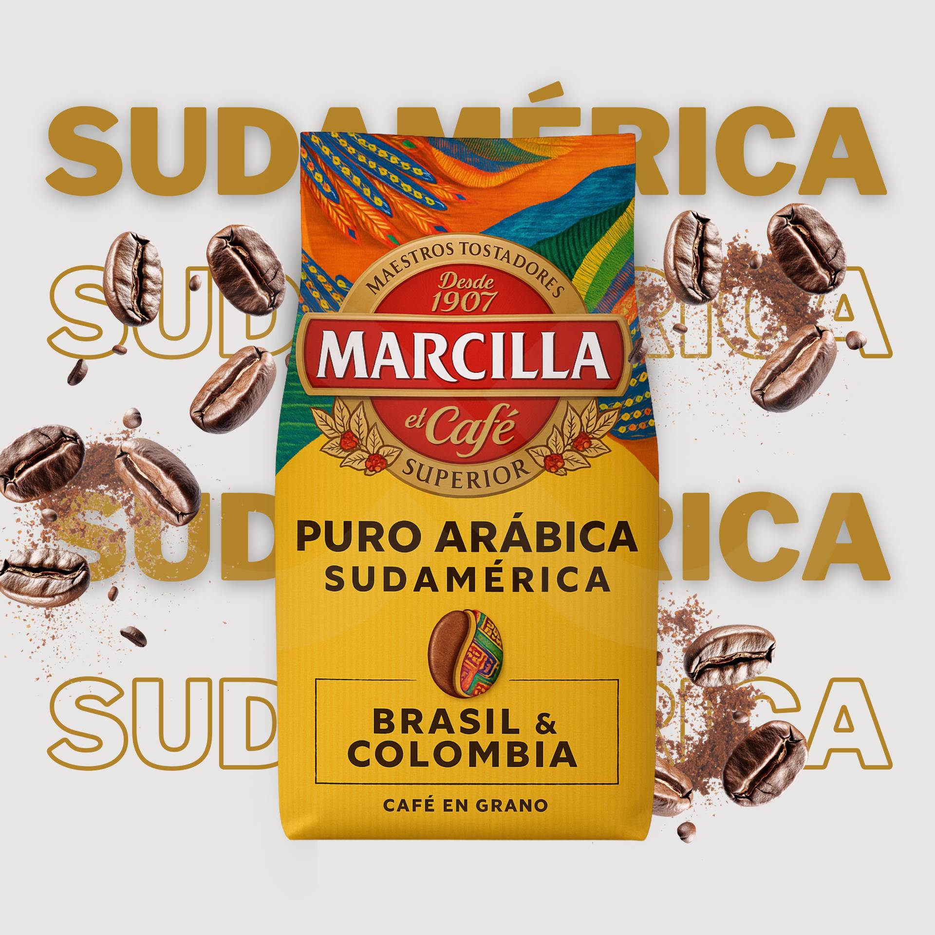 MARCILLA® Koffiebonen Sudamérica Chicchi di Caffè 400g