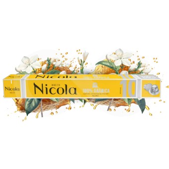 NICOLA 100% Arabica 10 unités Aluminium
