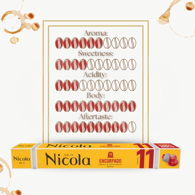 NICOLA® Capsules Nespresso Épaissi 10 u.