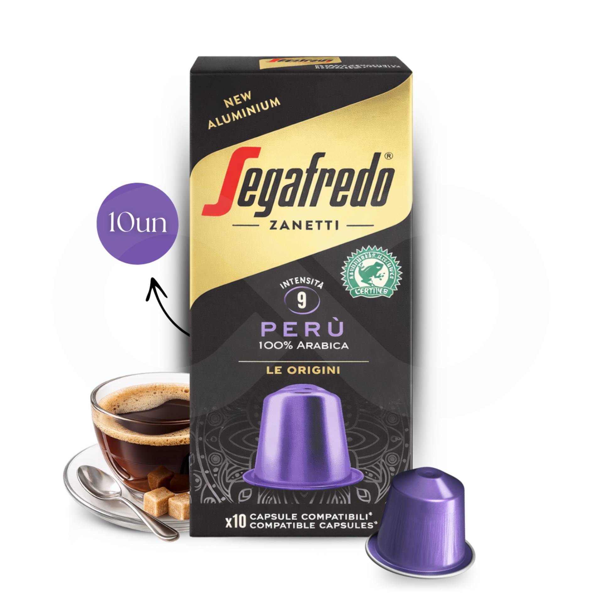 SEGAFREDO® Kapsulki Nespresso Peru 10