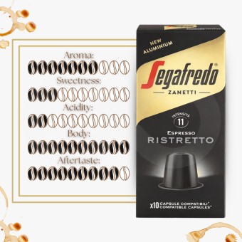 SEGAFREDOŽ Nespresso Capsules Ristretto 10 un.