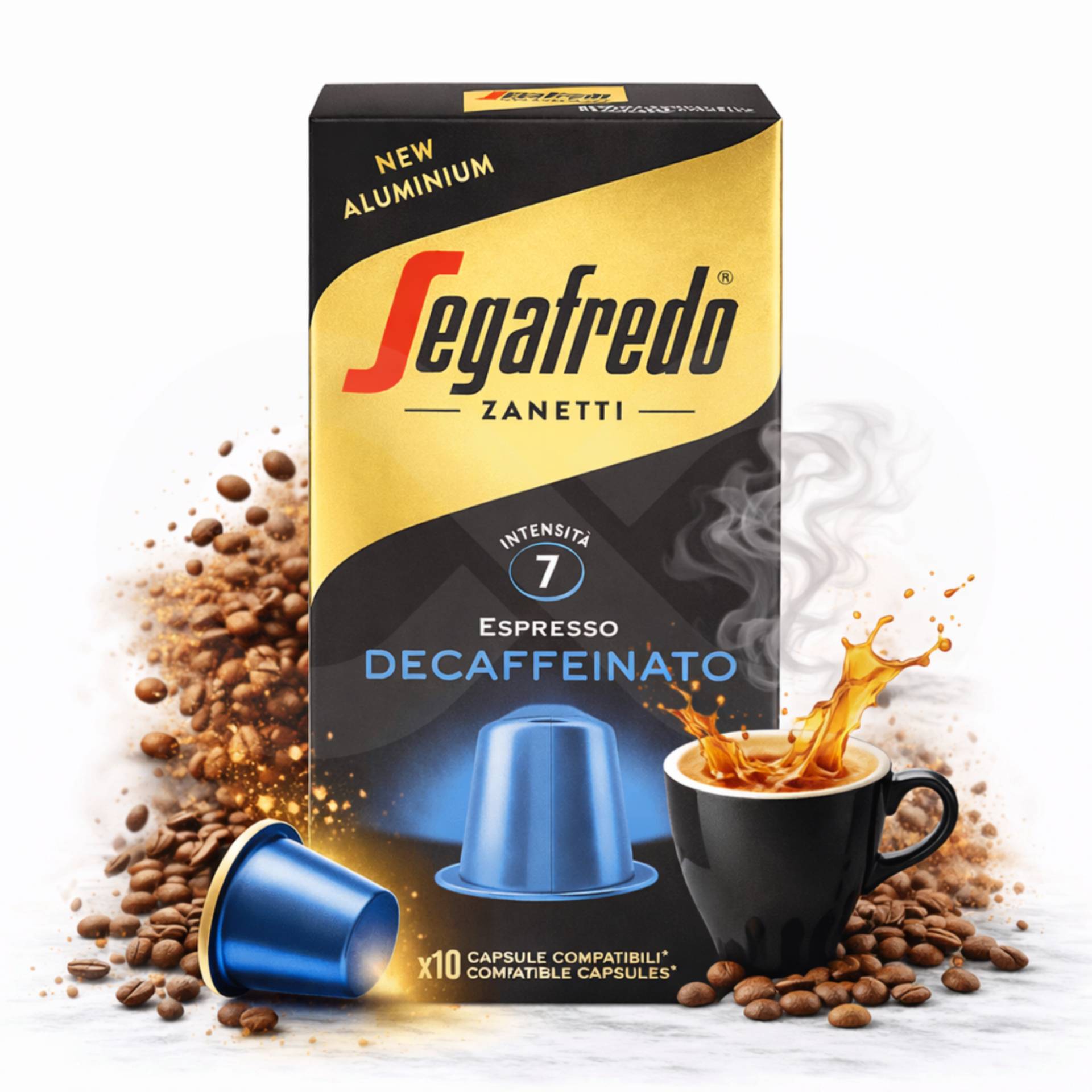 SEGAFREDO® Kapseln Nespresso Decaffeinato 10 Stk.