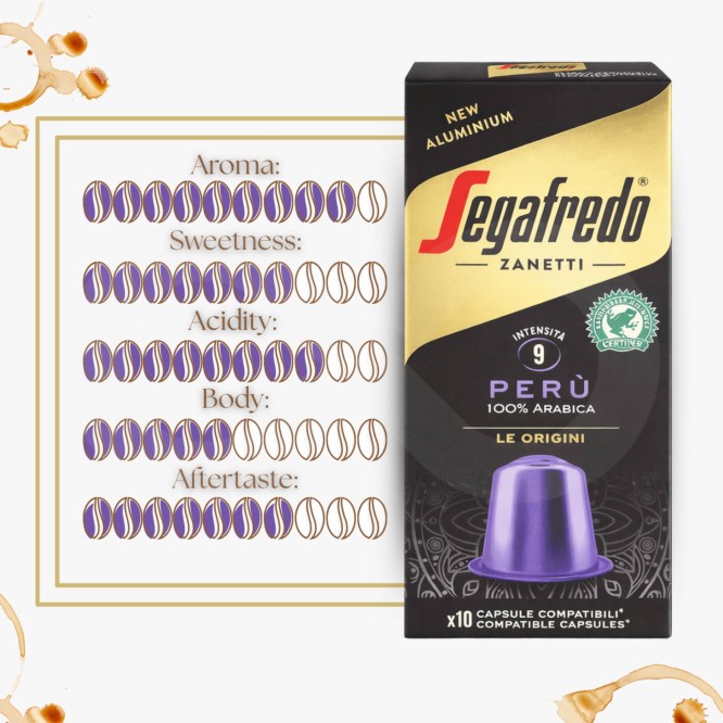 SEGAFREDO� Kapsulki Nespresso Peru 10