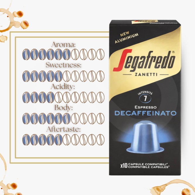 SEGAFREDO� Kapseln Nespresso Decaffeinato 10 Stk.