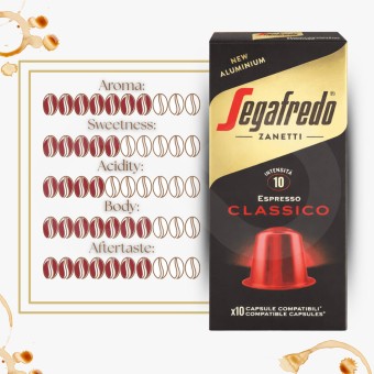 SEGAFREDO® Cápsulas Nespresso Classico 10 un.