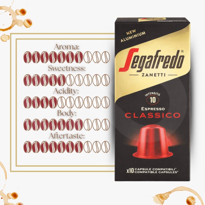 SEGAFREDO® Cápsulas Nespresso Classico 10 un.