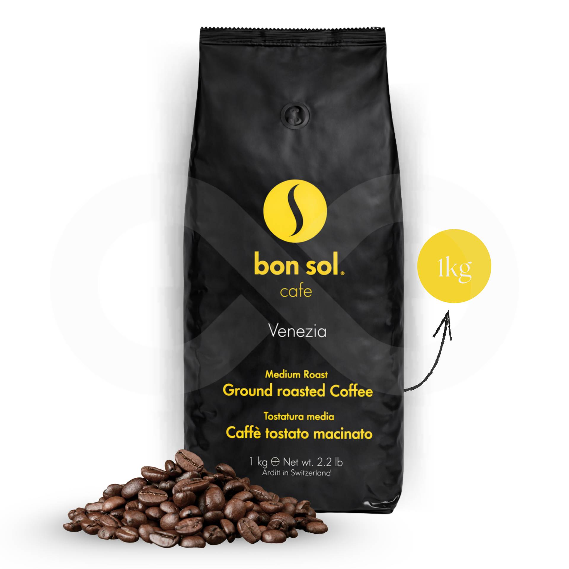BON SOL® Café en Grains Venezia 1kg