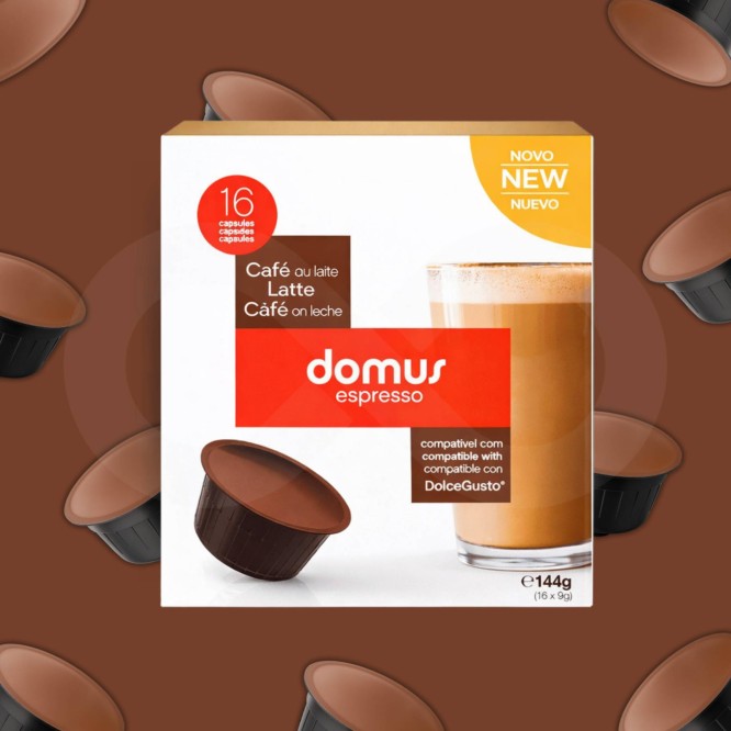 DOMUS® Dolce Gusto Capsules Latte 16 un.