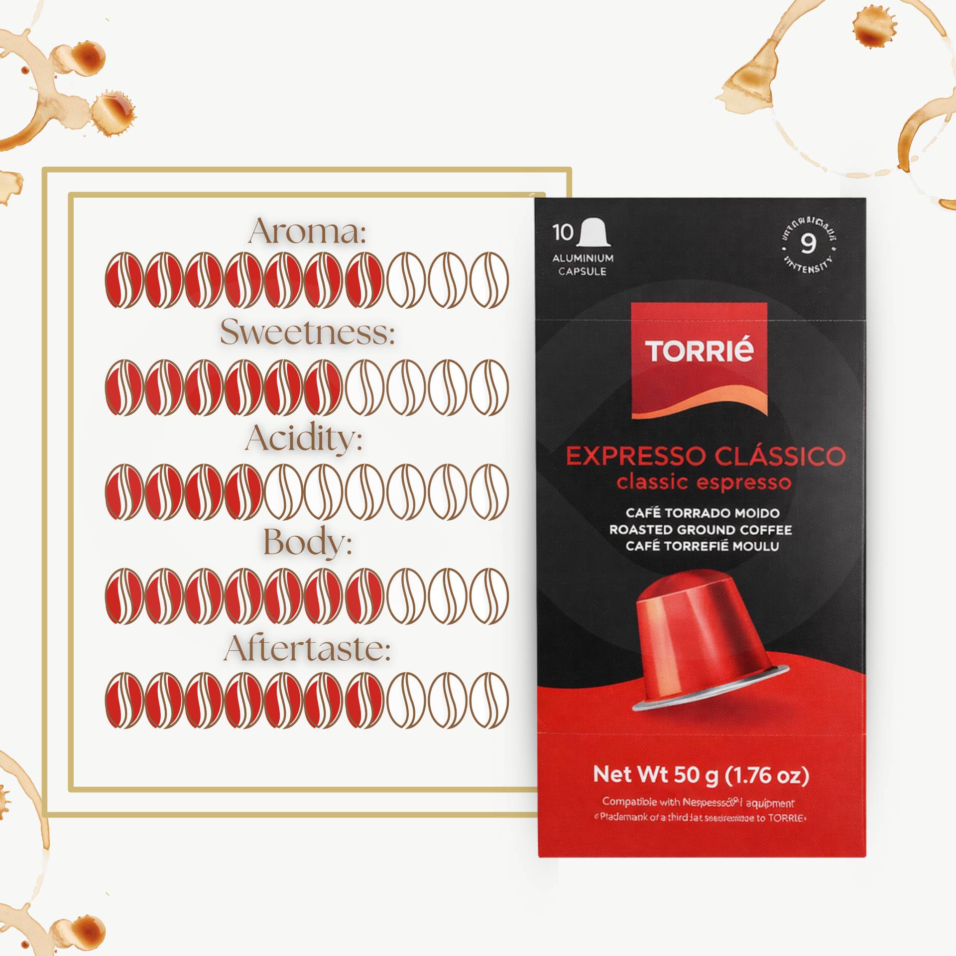 TORRIE® Cápsulas Nespresso Clássico 10 un.