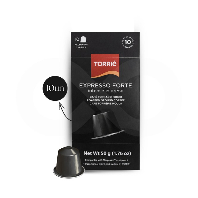 TORRIE® Cápsulas Nespresso Forte 10 un. Aluminio