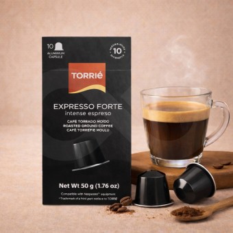 TORRIE® Cápsulas Nespresso Forte 10 un. Aluminio