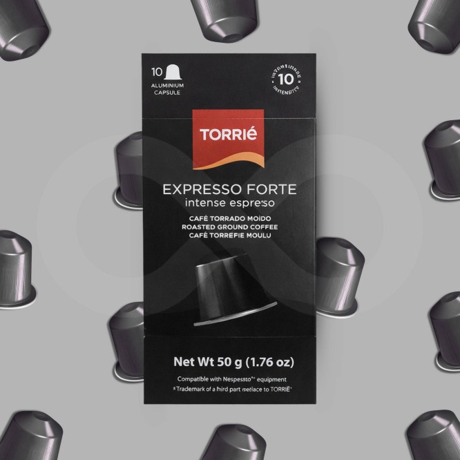 TORRIE® Cápsulas Nespresso Forte 10 un. Aluminio