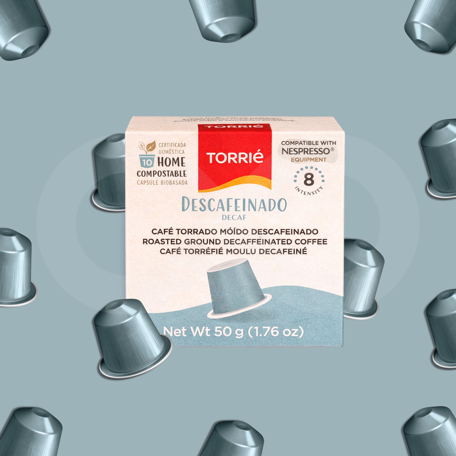 TORRIE® Nespresso Capsules Compostable Decaf 10 un.