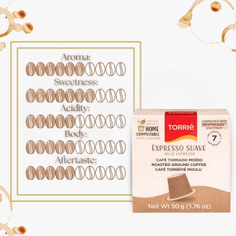 TORRIE® Nespresso Capsules Soft Compostable 10 un.
