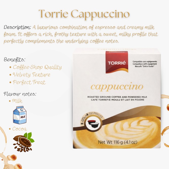 TORRIE� Kapseln Dolce Gusto Cappuccino 16 Stk.
