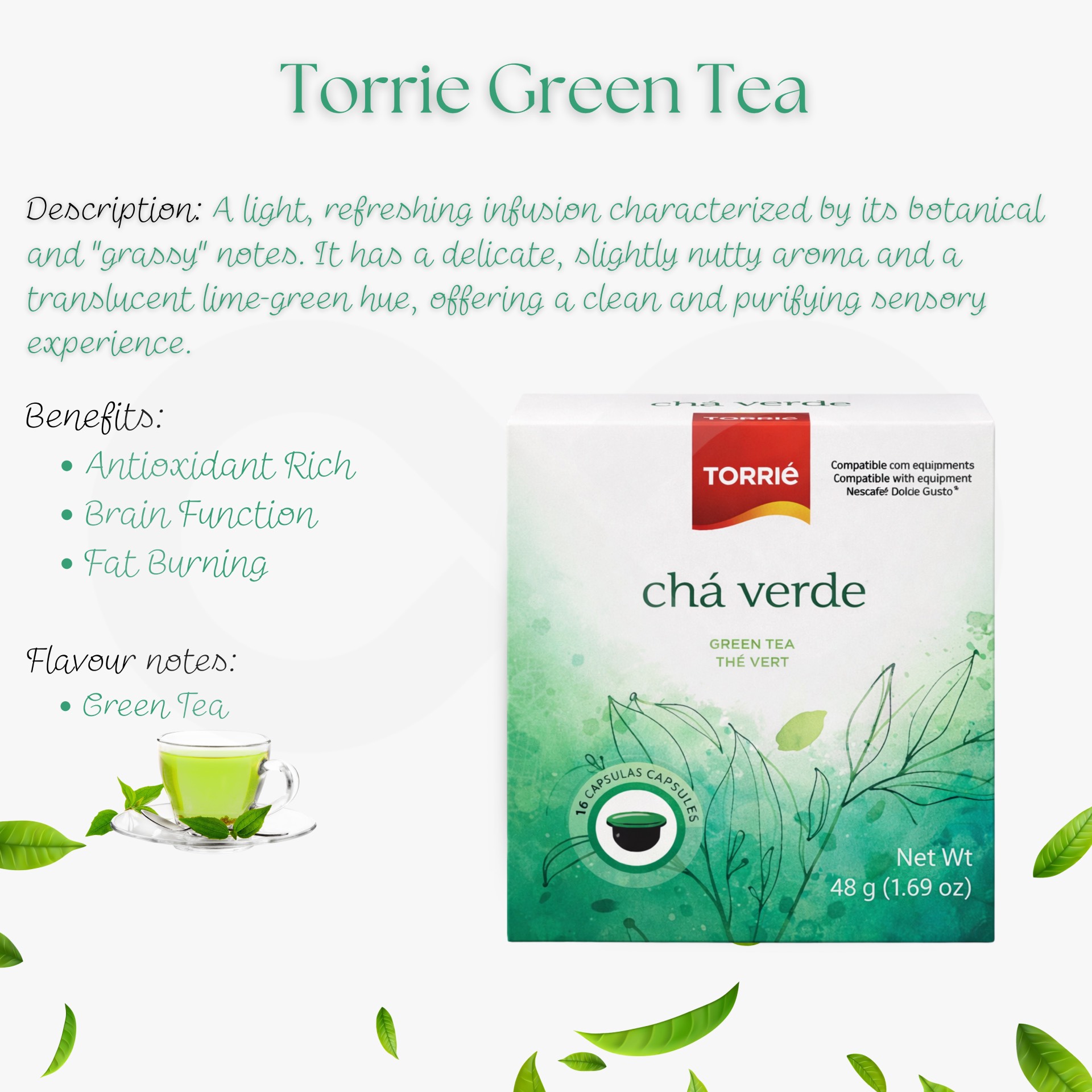 TORRIE® Capsules Dolce Gusto Vert 16 u.