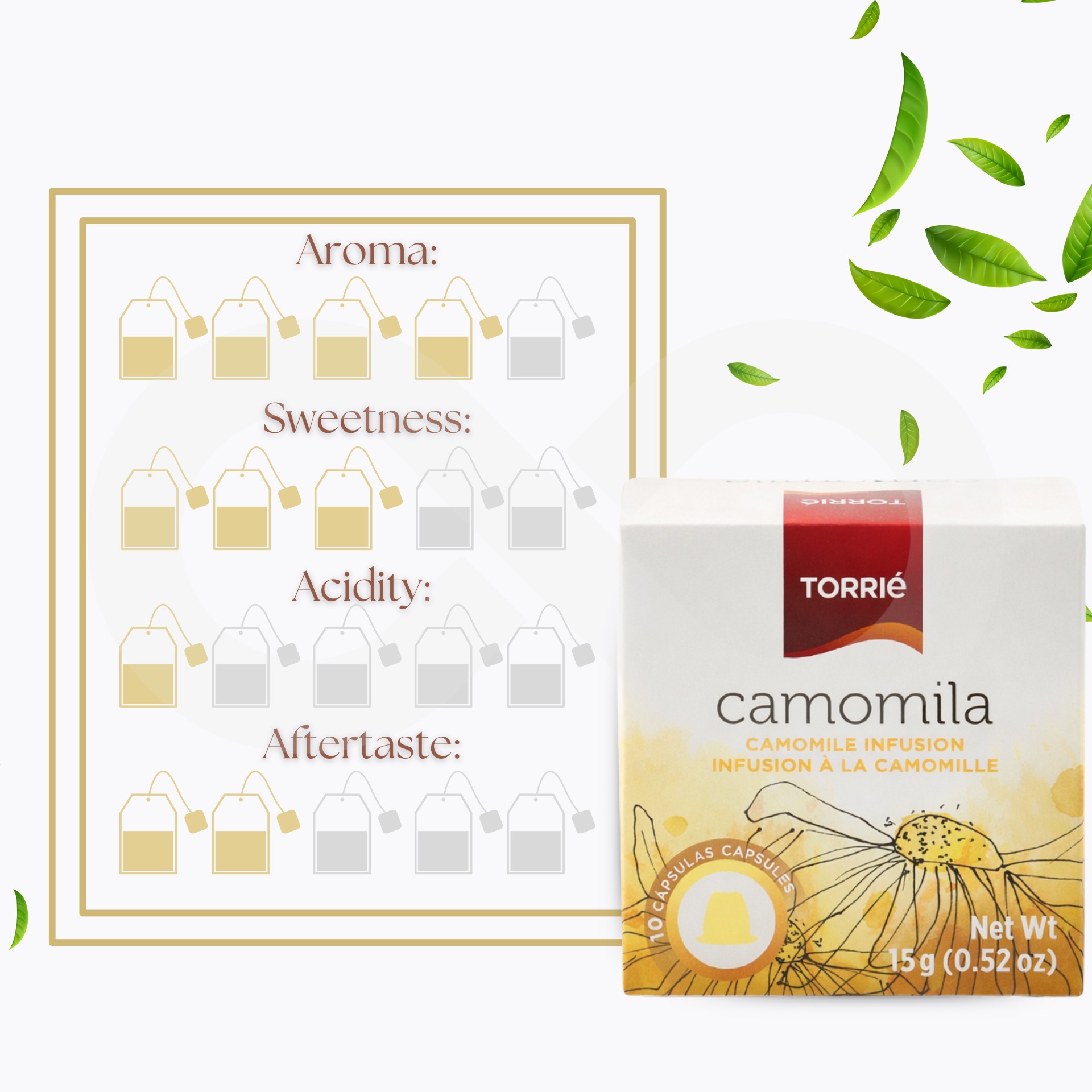 TORRIE® Nespresso Capsules Chamomile 10 un.