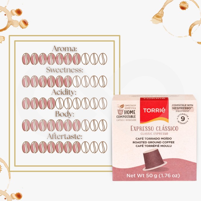 TORRIE� C�psulas Nespresso Compost�vel Classico 10 un.