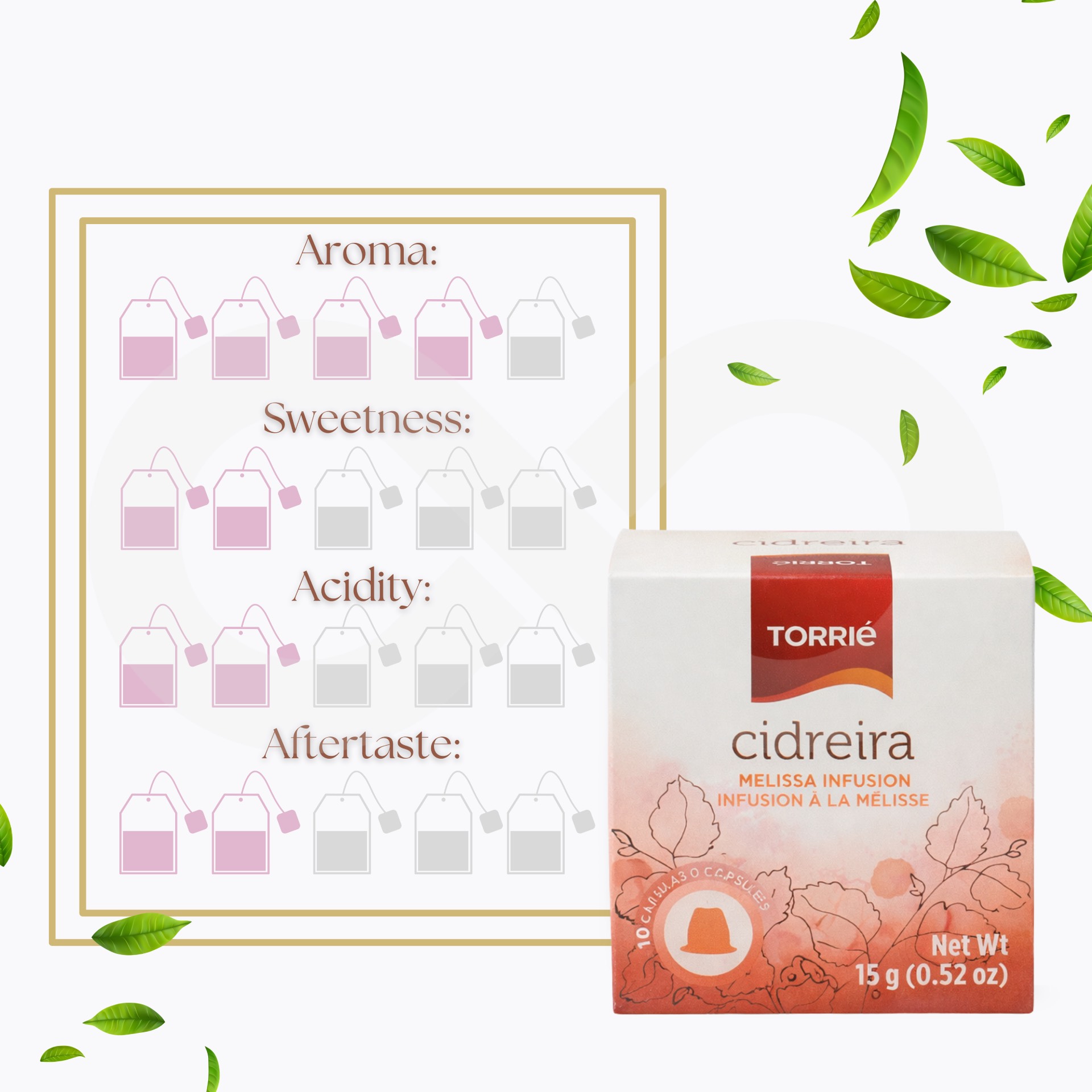 TORRIE® Nespresso Capsules Lemon Balm 10 un.
