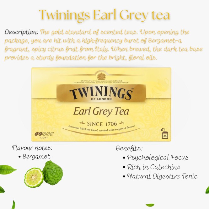 TWININGS® Tè Earl Grey 25 pz.