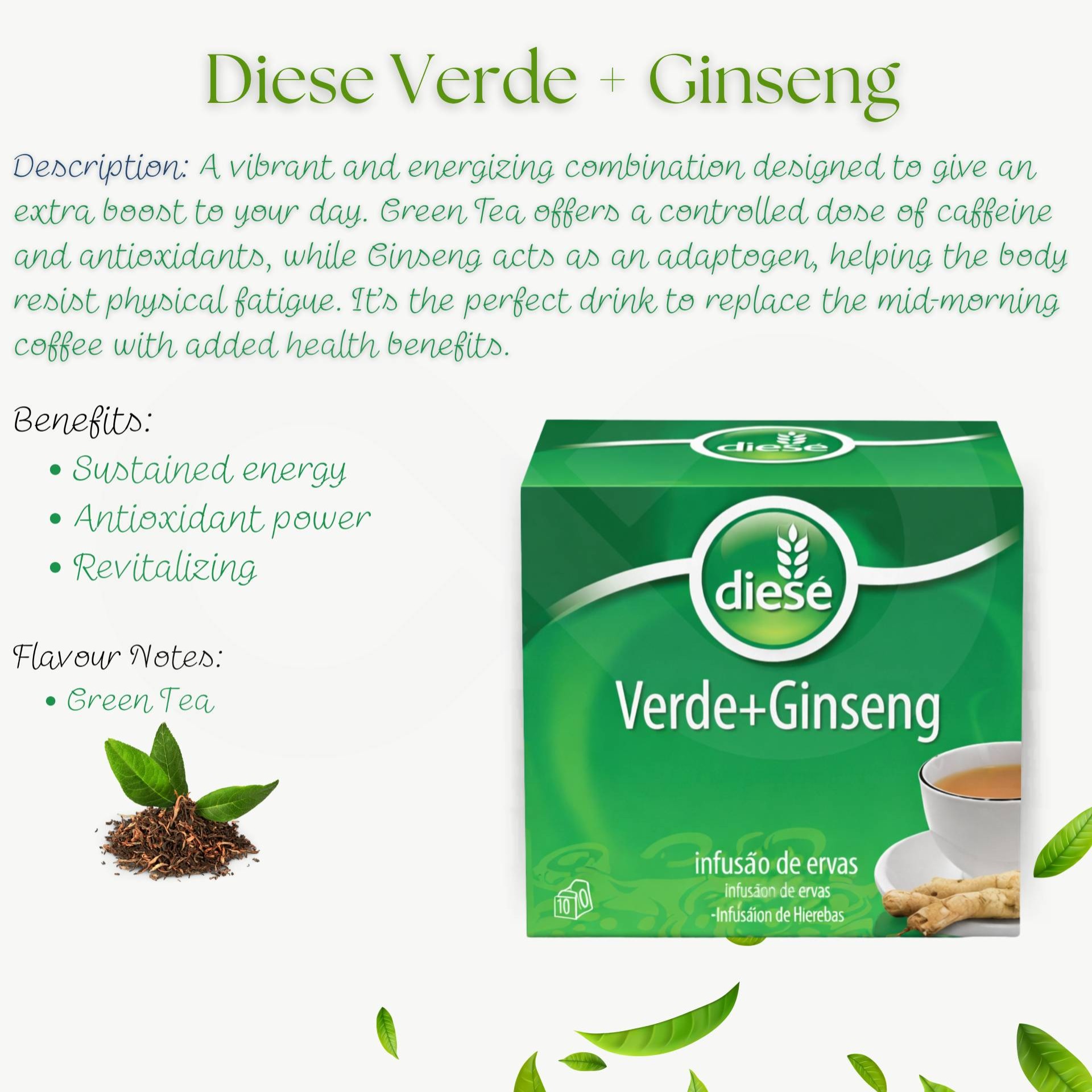 DIESE® Herbata Zielona I Zen-szen 10 szt.
