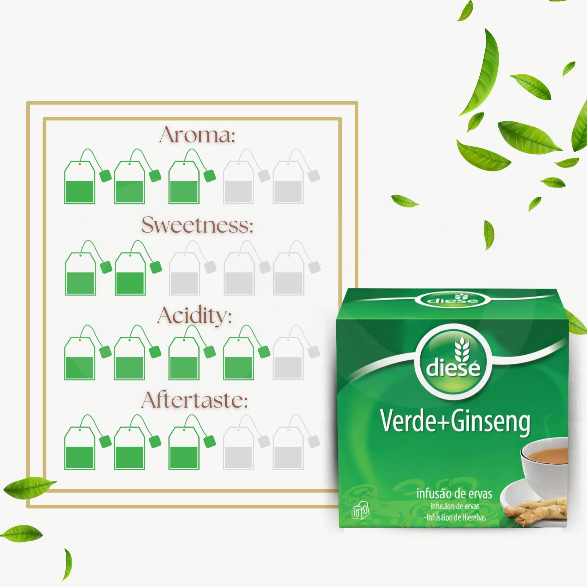 DIESE® Herbata Zielona I Zen-szen 10 szt.