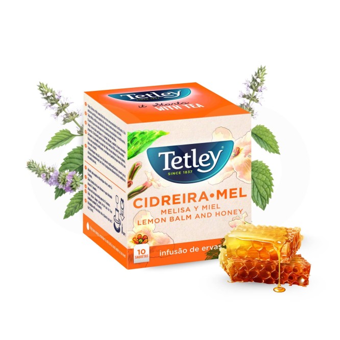 TETLEY® Tea Lemon Balm Honey 10 un.