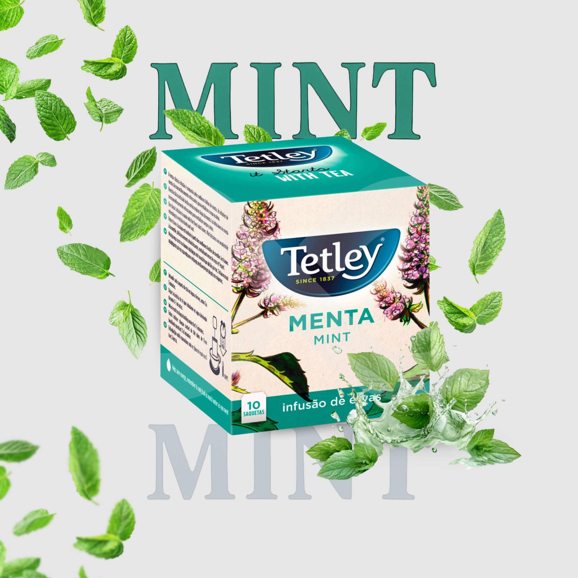 TETLEY® Thé Mint 10 u.